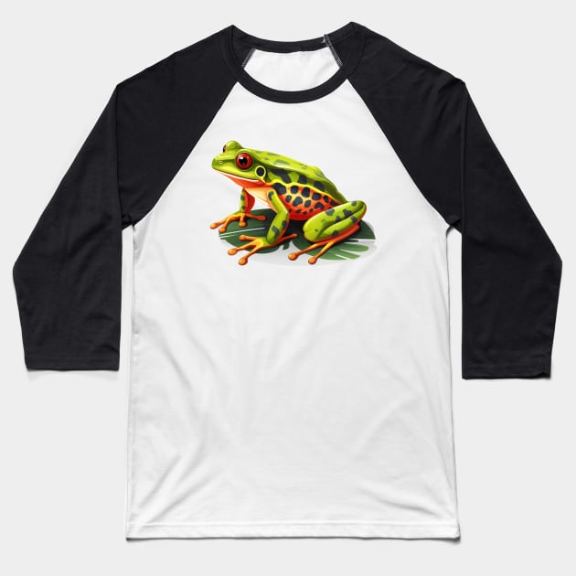 Red Eyed Tree Frog Baseball T-Shirt by zooleisurelife